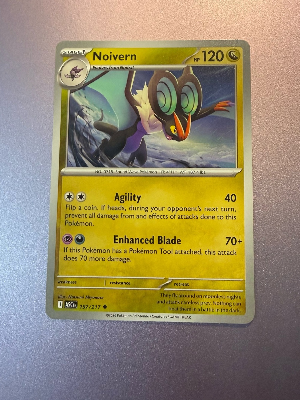 Pokemon TCG Noivern 157/217
